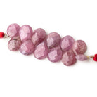 12x9-15x11mm Ruby Faceted Pear Beads 2.5 inch 12 pieces AA Grade - Beadsofcambay.com