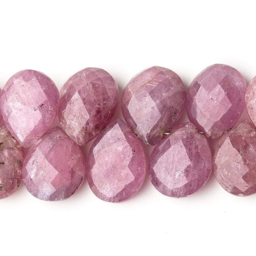 12x9-15x11mm Ruby Faceted Pear Beads 2.5 inch 12 pieces AA Grade - Beadsofcambay.com