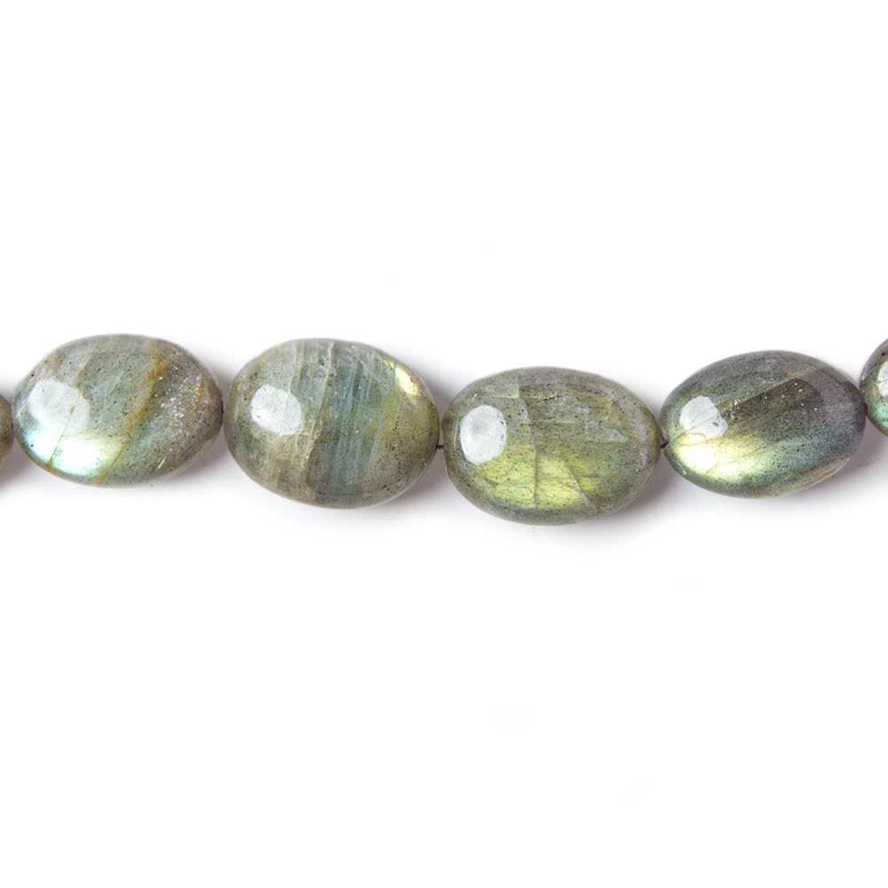 12x9-16x12mm Labradorite Plain Oval Nuggets 16 Inch 32 piece - Beadsofcambay.com