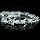 12x9-20x14.9mm Blue Topaz Plain Nugget Beads 16.5 inch 29 pieces - Beadsofcambay.com