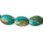 12x9-20x14mm Peruvian Blue Opal with Matrix plain oval nugget beads 20 inch 35 pcs AA - Beadsofcambay.com