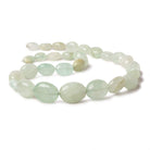 12x9-21x16mm Green Beryl plain nugget beads 18 inch 29 pieces A - Beadsofcambay.com