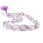 12x9-22x16mm Pink Amethyst Straight Drilled Oval 16 inch 25 Beads - Beadsofcambay.com