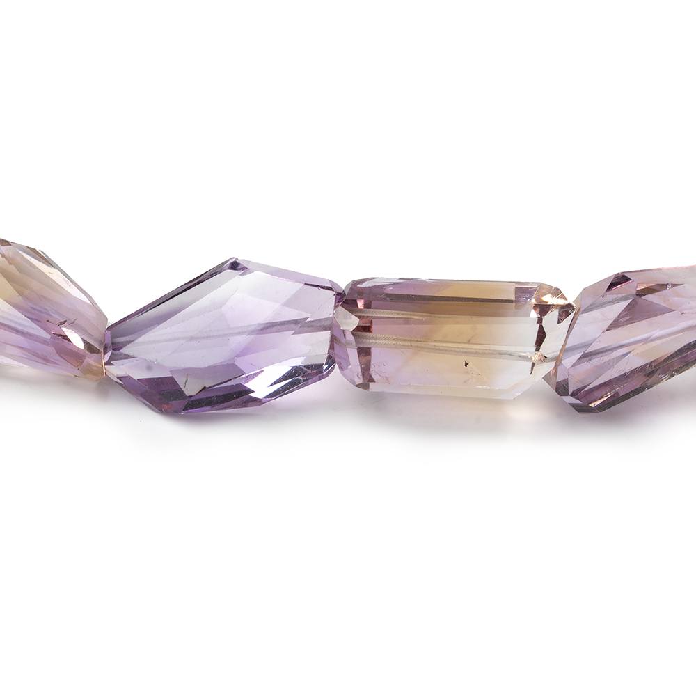 12x9-24x12mm Ametrine Faceted Nugget Beads 16 inch 25 pieces AAA- Beadsofcambay.com