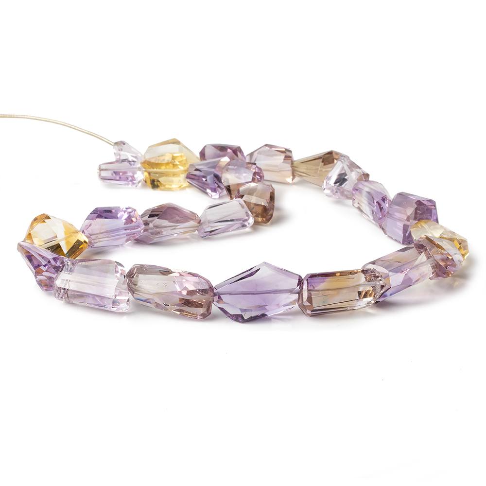 12x9-24x12mm Ametrine Faceted Nugget Beads 16 inch 25 pieces AAA - Beadsofcambay.com