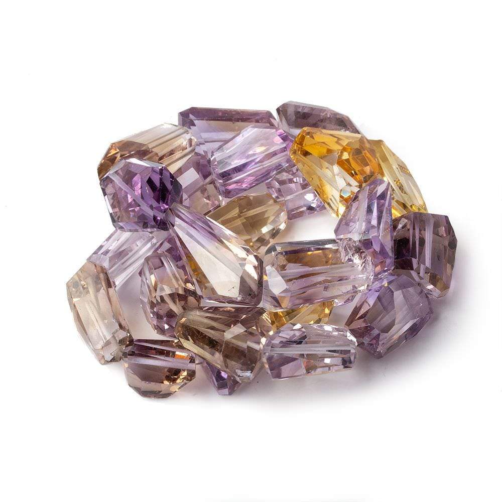 12x9-24x12mm Ametrine Faceted Nugget Beads 16 inch 25 pieces AAA - Beadsofcambay.com