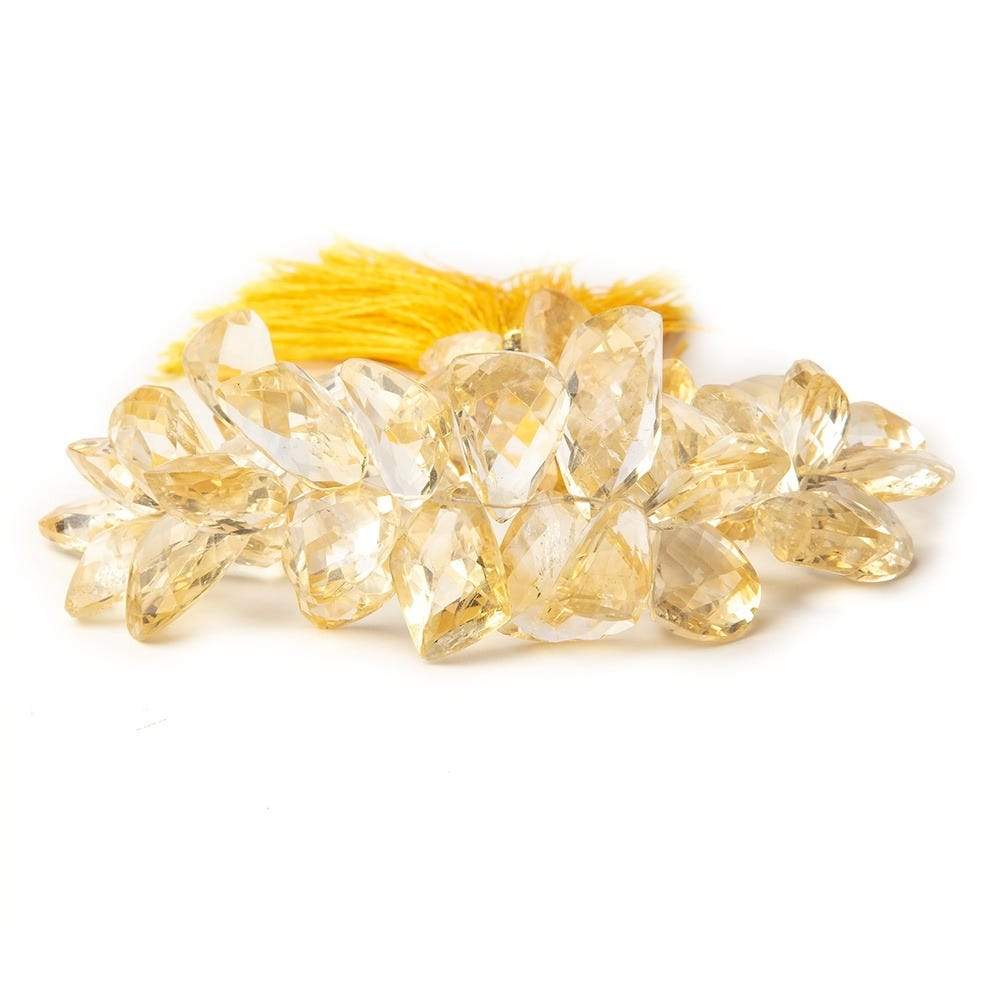 12x9-25x13mm Citrine top drill Faceted Free Shape 8 inch 46 beads AAA - Beadsofcambay.com