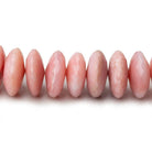 13-13.5mm Pink Peruvian Opal German Faceted Rondelles 16 inches 72 pcs AA - Beadsofcambay.com