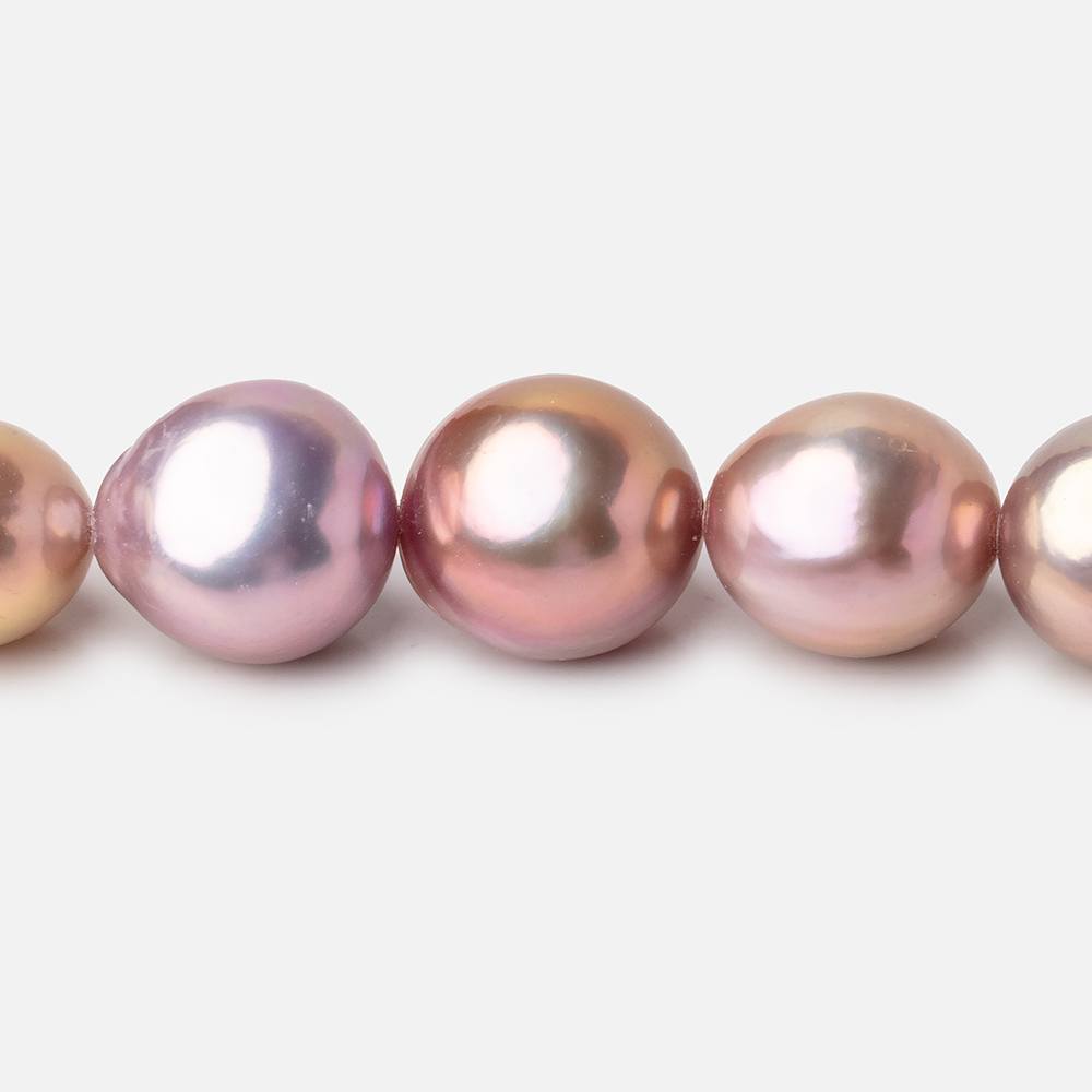 13-15.5mm Tri-Color Baroque Freshwater Pearls 16 inch 30 pieces AAA - Beadsofcambay.com
