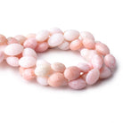 13-15mm Pink Peruvian Opal Faceted Oval Beads 14 inch 25 pieces - Beadsofcambay.com
