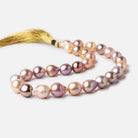 13-16.5mm Tri-Color Baroque Freshwater Pearls 16 inch 28 pieces AAA - Beadsofcambay.com