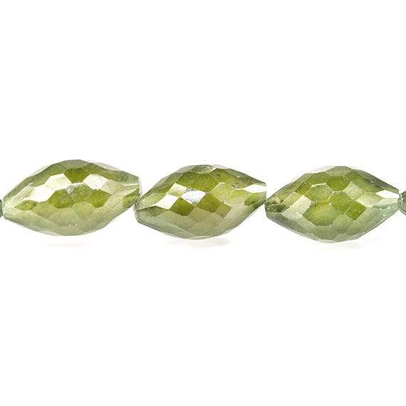 13-16mm Idocrase Faceted Marquise Beads 8 inch 14 pieces - Beadsofcambay.com