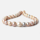 13-16mm Tri Color Baroque Freshwater Pearl 16 inch 30 pieces - Beadsofcambay.com
