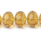 13-16mm Whiskey Quartz Faceted Rondelle Beads 16 inch 35 pieces AAA - Beadsofcambay.com