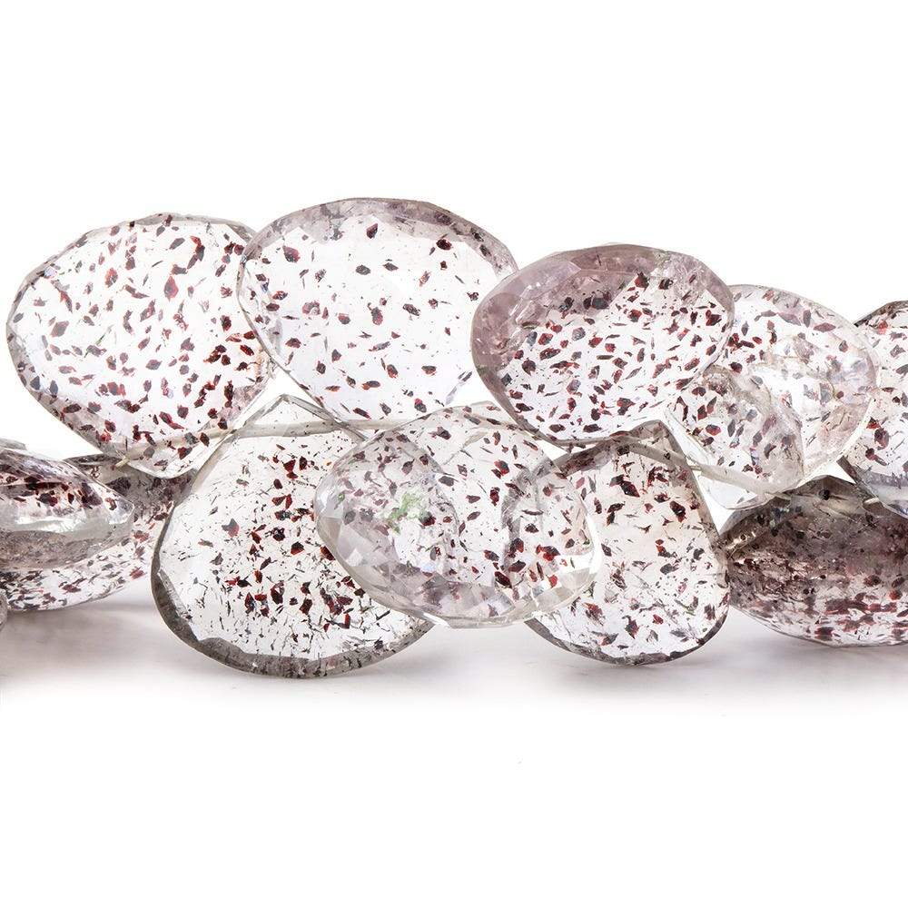 13-18mm Lepidocrocite Faceted Heart Beads 7.5 inch 34 pieces AA - Beadsofcambay.com