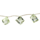 13-19mm Prasiolite Faceted Multiple Shape Pavilion Facet Beads 7 pieces - Beadsofcambay.com