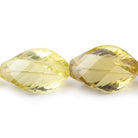 13-22mm Lemon Quartz Straight Drilled Twist Beads 16 inch 25 pieces - Beadsofcambay.com