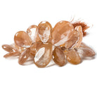 13-29mm Rutilated Quartz Beads Pear Briolette 8.5 inch 41 pieces - Beadsofcambay.com