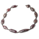 13-30x10mm Black Gold Bezeled Ruby Faceted Nugget Chain - 1 Foot - Beadsofcambay.com