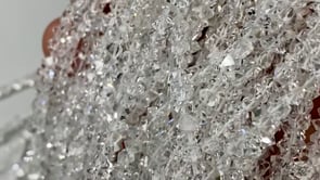 Beadsofcambay 5x3-6x4mm Double Terminated Crystal Quartz 16 inch 136 beads