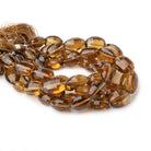 11-17mm Whiskey Quartz Checkerboard Faceted Oval 8 inch 14 Beads - BeadsofCambay.com