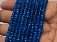 3.5-6mm Neon Apatite faceted rondelle beads 16.5 inch 130 pieces View 3