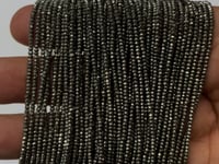 pyrite micro faceted beads