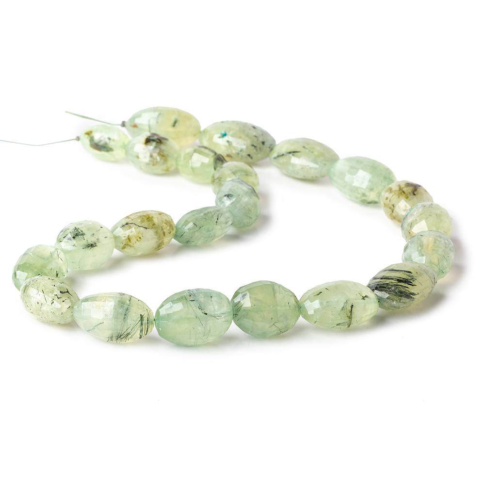 13.5x10-20x14mm Dendritic Prehnite Faceted Oval Beads 15 inch 22 pieces - Beadsofcambay.com