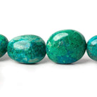 13.5x11.5x8-22x18x12mm Chrysocolla plain nugget beads 21 inches 29 pieces AA - Beadsofcambay.com