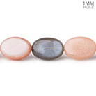 13.5x9.5mm Multi Color Moonstone Plain Oval Beads 16 inch 30 pieces A - Beadsofcambay.com