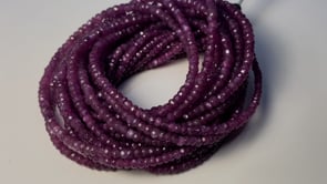 Beadsofcambay 3-5mm Natural Star Ruby Faceted Rondelle Beads 17 inch 172 pieces Thumbnail