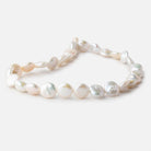 13mm Cream Coin Freshwater Pearl 16 inch 26 pieces - Beadsofcambay.com