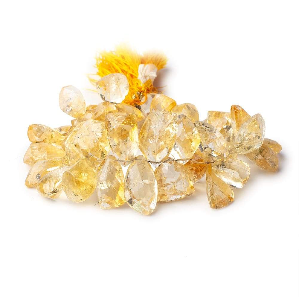 13x10-20x12mm Citrine Top Drill Faceted Free Shape Beads 8 inch 45 pcs - Beadsofcambay.com