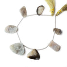 13x10-20x26mm Bi Color Agate Drusy Freeform Beads 7 Pieces - Beadsofcambay.com