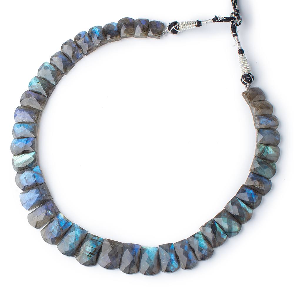 13x10-21x12mm Labradorite Faceted Fancy Cut Collar 38 beads - Beadsofcambay.com