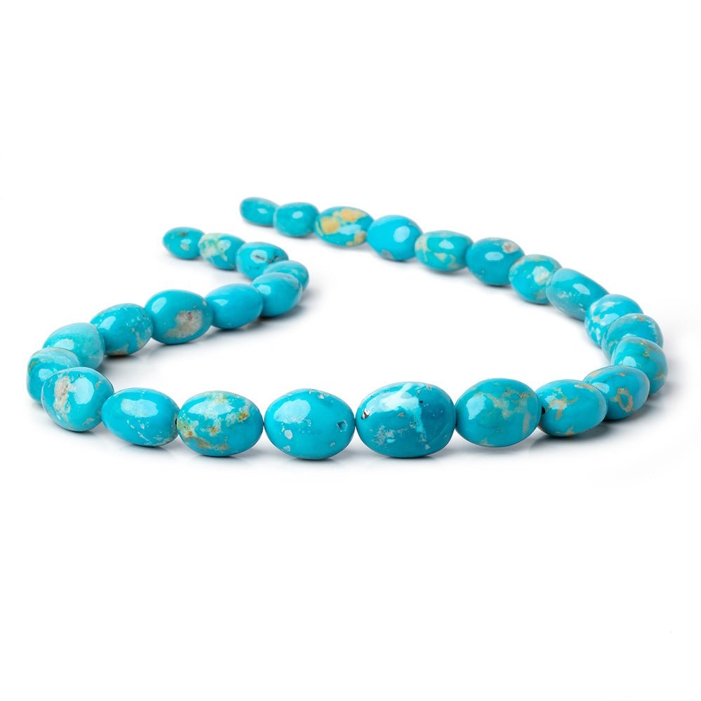 13x10-22x16mm Armenian Turquoise Plain Nugget Beads 20 inch 29 pieces AAA - Beadsofcambay.com