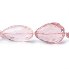 13x10-25x15mm Rose Quartz straight drilled faceted pears 16 inch 23 pieces AAA - Beadsofcambay.com