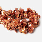 13x11-15x14mm Flaming Hot Orange Keshi Freshwater Pearls 16 inch 55 pieces - Beadsofcambay.com