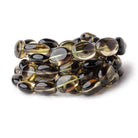 13x11-17x12mm Bi-color Quartz Straight Drilled Plain Oval Beads 16 inch 29 pieces - Beadsofcambay.com