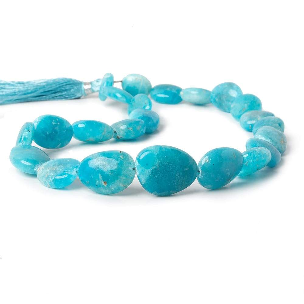 13x11.5-22x17mm Hemimorphite plain nuggets 14 inch 23 beads - Beadsofcambay.com