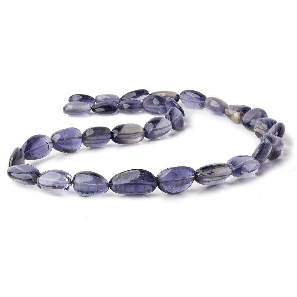 13x12-21x13mm Iolite plain nugget beads 20 inch 31 pieces AA - Beadsofcambay.com