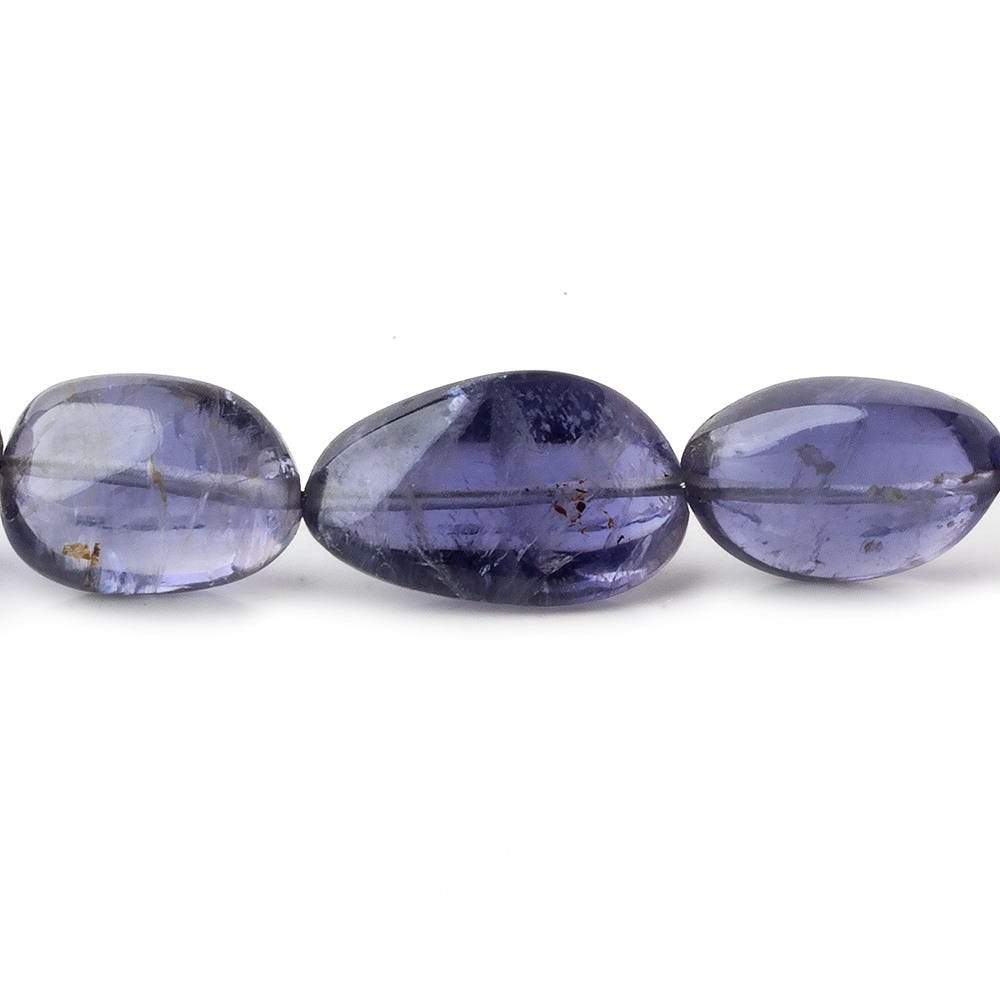 13x12-21x13mm Iolite plain nugget beads 20 inch 31 pieces AA - Beadsofcambay.com