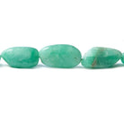 13x12.5-20.5x11.5mm Emerald plain nugget Beads 16 inch 25 pieces - Beadsofcambay.com