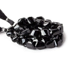 13x13-19x12mm Black Spinel Angular Faceted Nuggets 14 inch 25 beads - Beadsofcambay.com