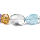13x13-29x13mm Multi-Gemstone plain nugget beads 16 inch 21 pieces A - Beadsofcambay.com