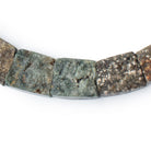 13x17-20x24mm Natural Crystal & Polished Ocean Jasper Fancy Shape Collar 25 Beads - Beadsofcambay.com