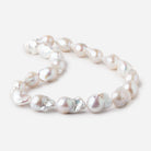 13x18-14x24mm White Ultra Baroque Freshwater Pearls 16.5 inch 20 Pieces AA - Beadsofcambay.com
