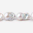 13x18-14x24mm White Ultra Baroque Freshwater Pearls 16.5 inch 20 Pieces AA - Beadsofcambay.com