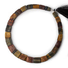 13x18-20x24mm Matte & Polished Multi Color Tiger's Eye fancy shape Collar 25 beads A - Beadsofcambay.com
