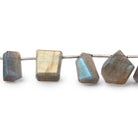 13x6-13x11mm Labradorite Top Drill Faceted Nuggets 7.5 inch 16 Beads - Beadsofcambay.com